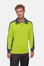 HAKRO Zip-Sweatshirt Contrast Mikralinar kiwi/anthrazit