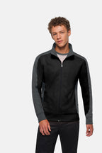 HAKRO Sweatjacke Contrast Mikralinar® schwarz/anthrazit