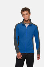 HAKRO Sweatjacke Contrast Mikralinar® royalblau/anthrazit