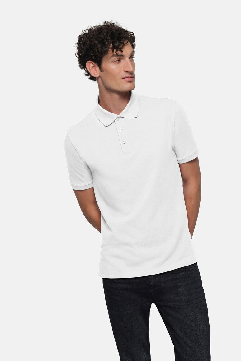 HAKRO Poloshirt Bio-Baumwolle GOTS weiß
