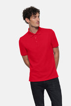 HAKRO Poloshirt Bio-Baumwolle GOTS rot