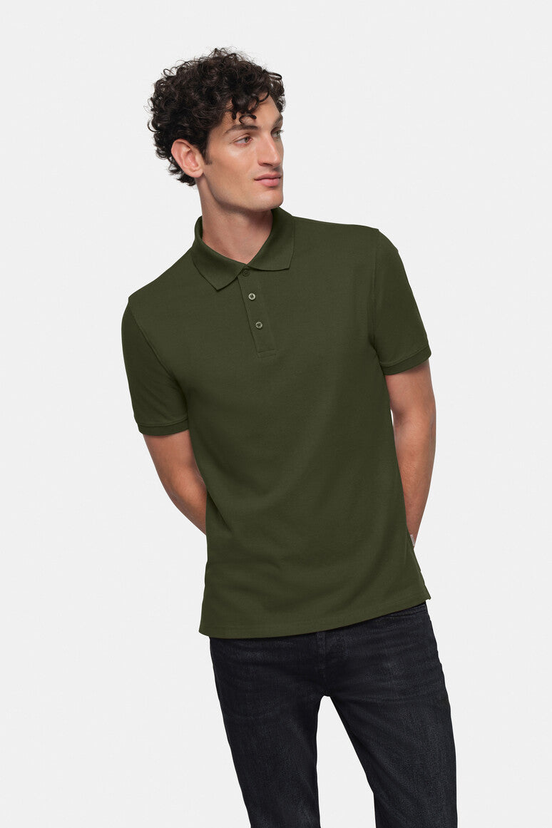 HAKRO Poloshirt Bio-Baumwolle GOTS olive