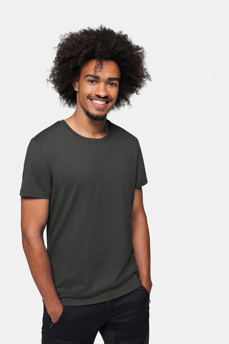 HAKRO T-Shirt MIKRALINAR ECO karbongrau