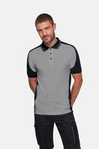 HAKRO Poloshirt Contrast  MIKRALINAR ECO titan/schwarz