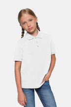 HAKRO Kinder Poloshirt Bio-Baumwolle weiß