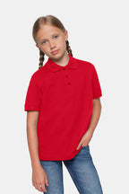 HAKRO Kinder Poloshirt Bio-Baumwolle rot