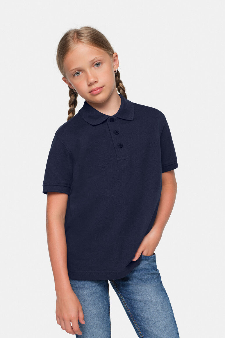 HAKRO Kinder Poloshirt Bio-Baumwolle tinte