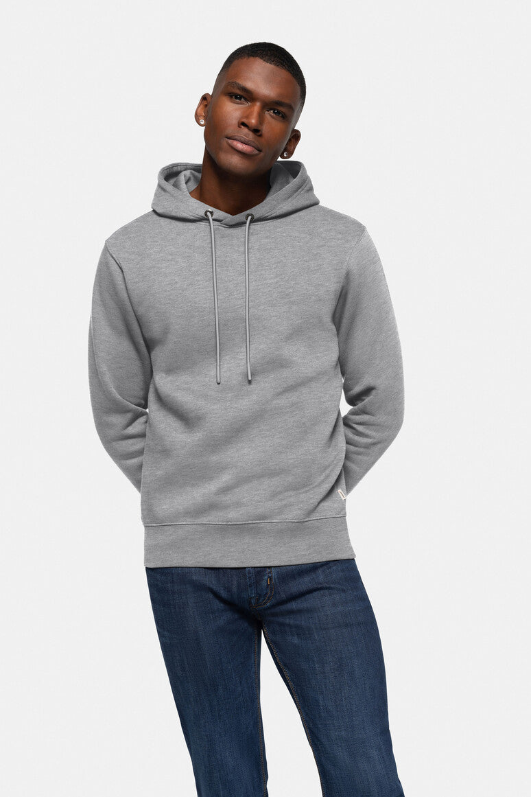 HAKRO Kapuzen-Sweatshirt Bio-Baumwolle GOTS grau meliert
