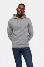 HAKRO Kapuzen-Sweatshirt Bio-Baumwolle GOTS grau meliert
