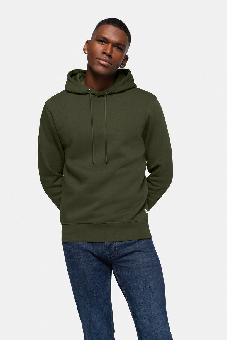 HAKRO Kapuzen-Sweatshirt Bio-Baumwolle GOTS olive