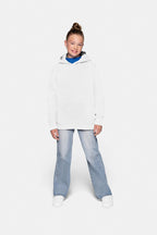 HAKRO Kinder Kapuzen-Sweatshirt Bio-Baumwolle weiß