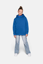 HAKRO Kinder Kapuzen-Sweatshirt Bio-Baumwolle royalblau