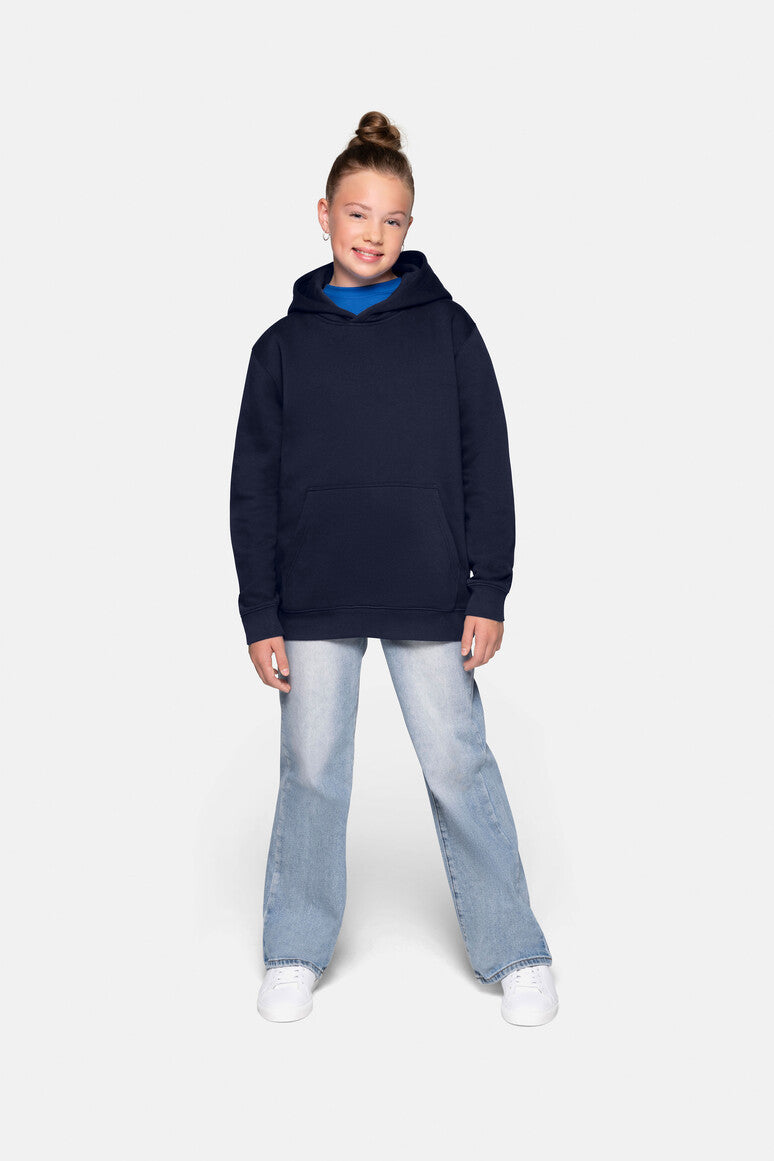 HAKRO Kinder Kapuzen-Sweatshirt Bio-Baumwolle tinte