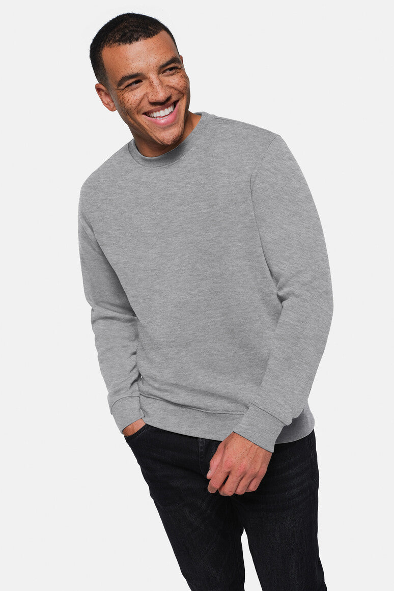 HAKRO Sweatshirt Bio-Baumwolle GOTS grau meliert
