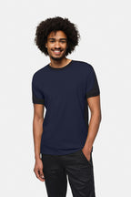 HAKRO T-Shirt Contrast MIKRALINAR ECO tinte/schwarz