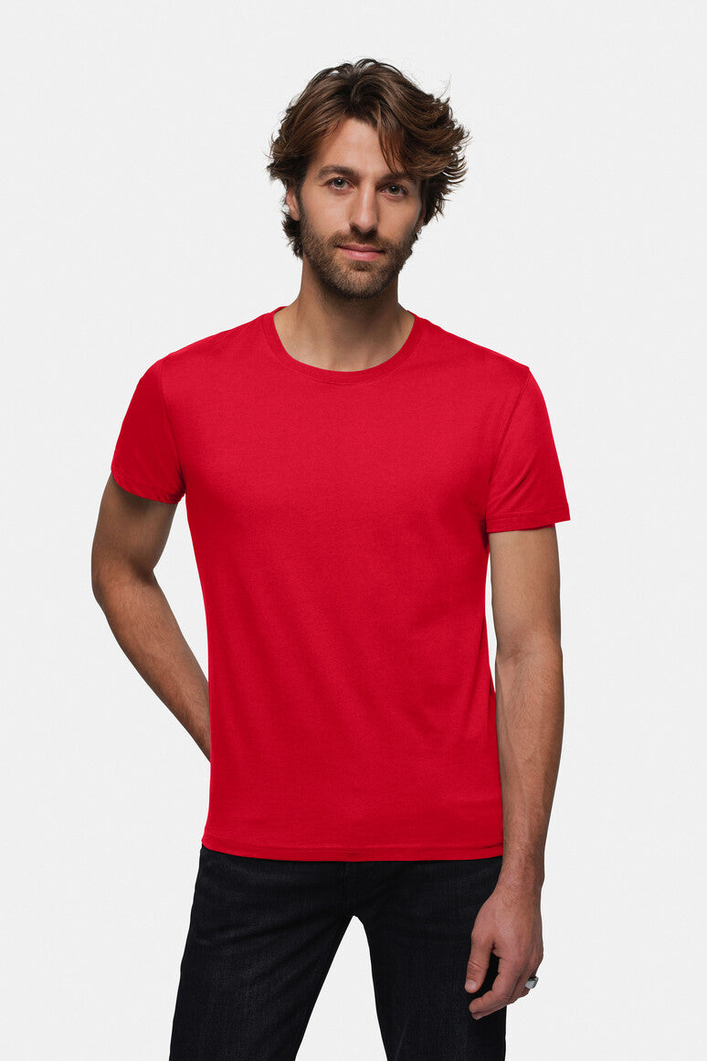 HAKRO T-Shirt Bio-Baumwolle GOTS rot