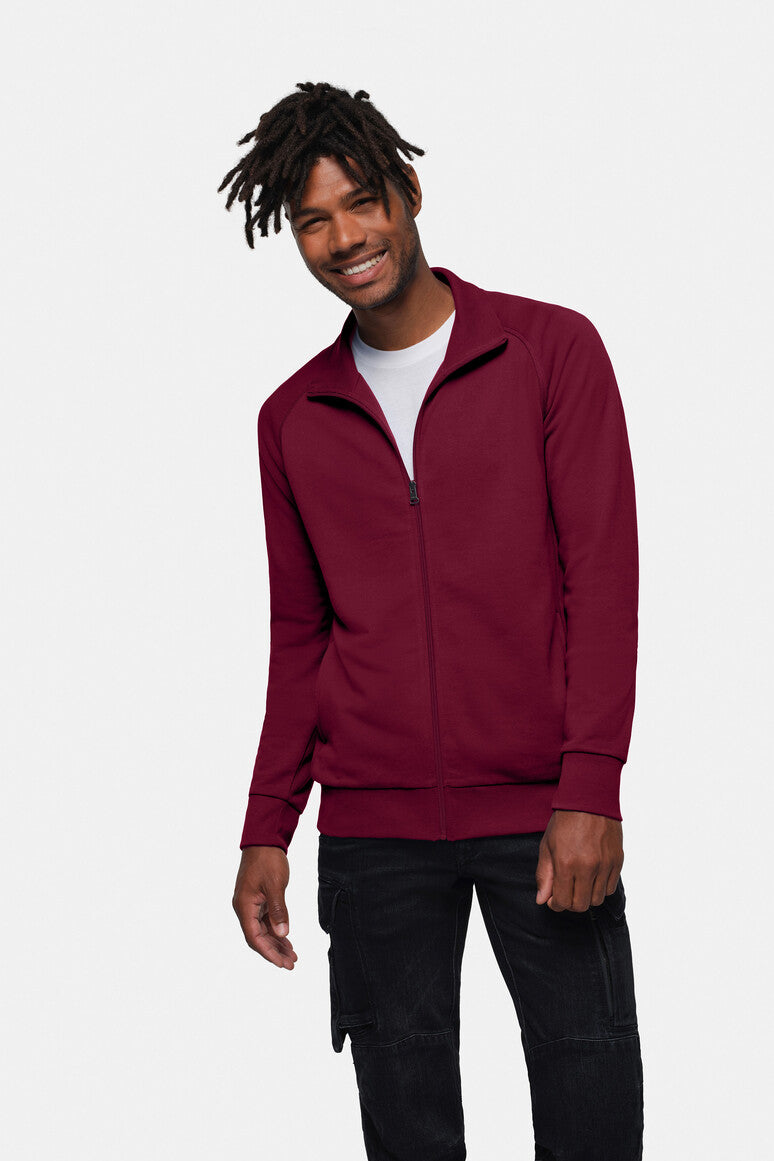 HAKRO Sweatjacke College weinrot