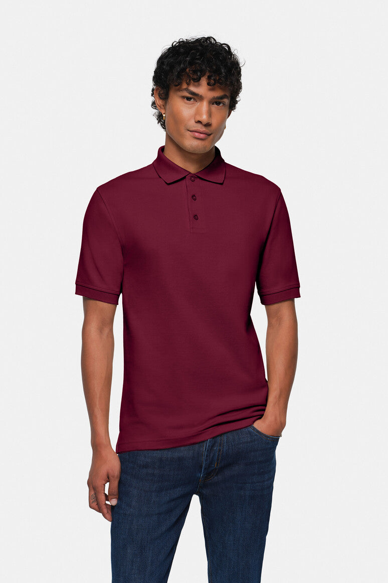 HAKRO Poloshirt Top weinrot