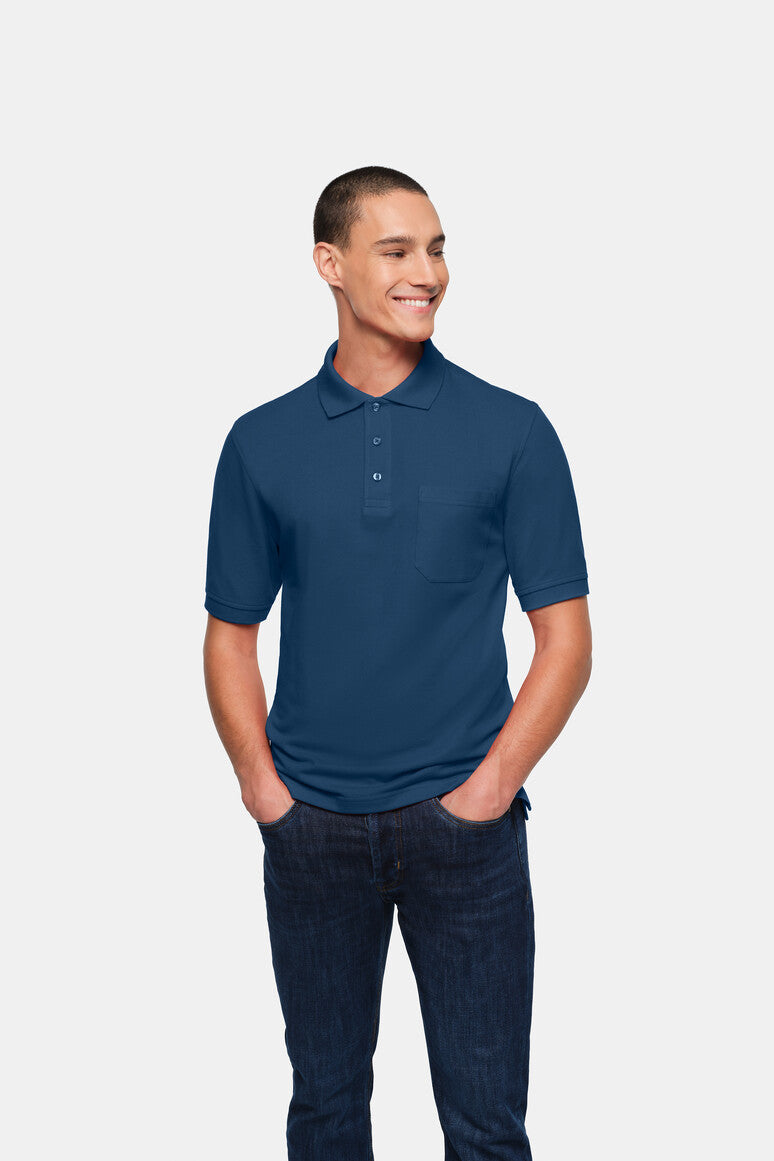HAKRO Pocket-Poloshirt Top marine