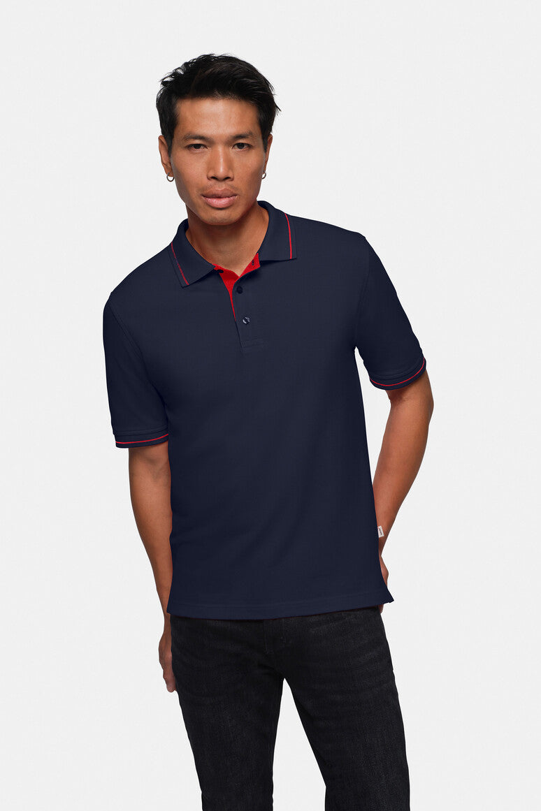 HAKRO Poloshirt Casual tinte/rot