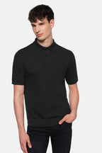 HAKRO Pocket-Poloshirt Mikralinar® schwarz