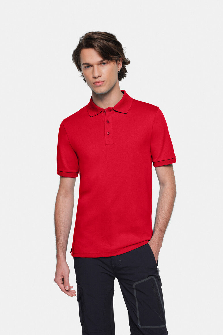 HAKRO Cotton Tec® Poloshirt rot
