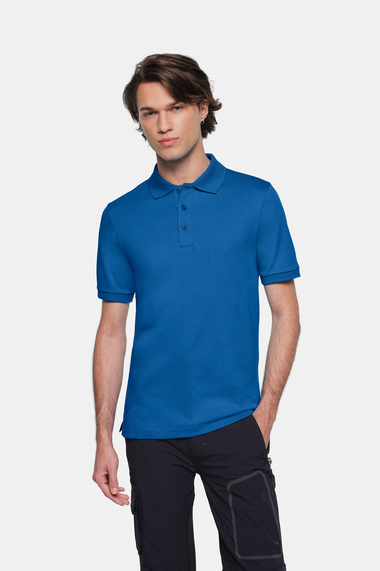 HAKRO Cotton Tec® Poloshirt royalblau