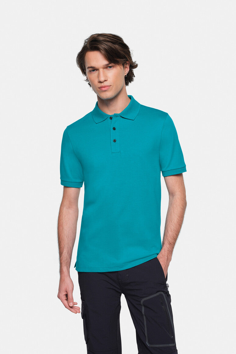 HAKRO Cotton Tec® Poloshirt smaragd