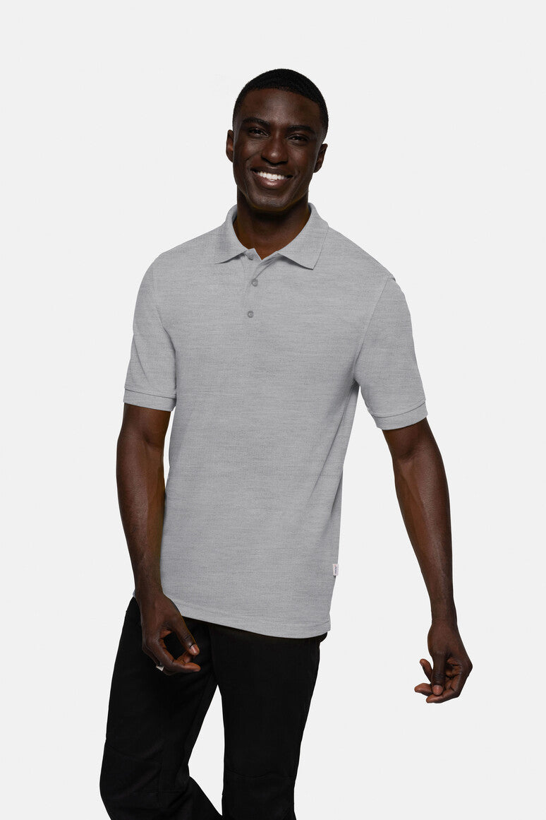 HAKRO Poloshirt Mikralinar® grau meliert