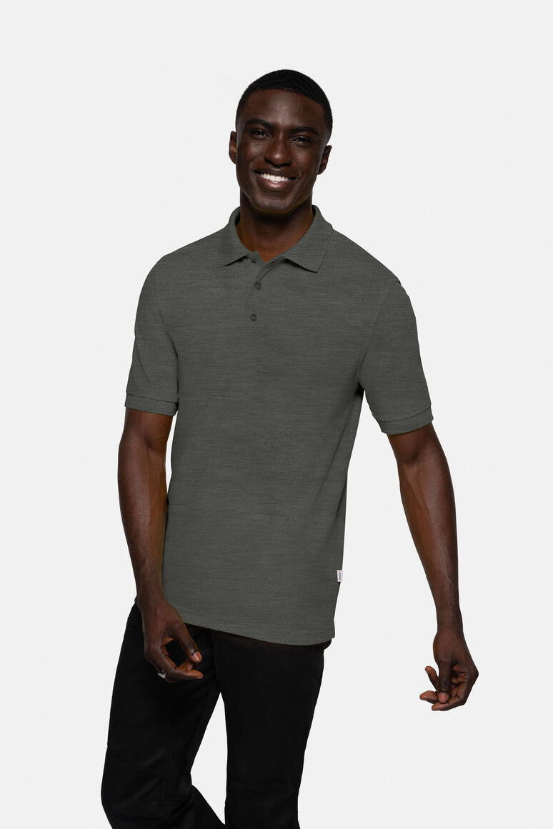 HAKRO Poloshirt Mikralinar® anthrazit meliert