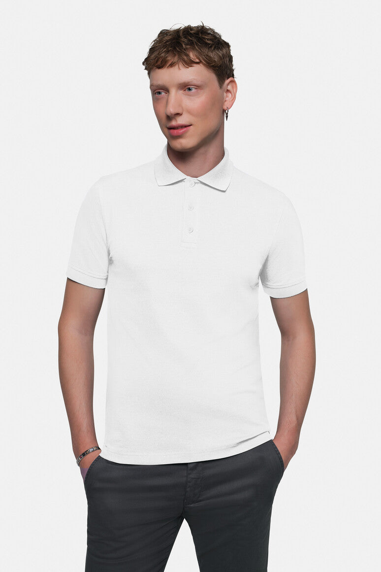 HAKRO Poloshirt Stretch weiß