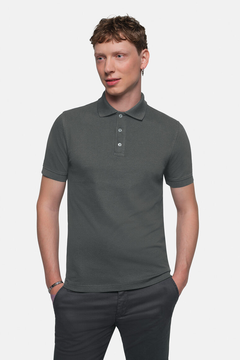 HAKRO Poloshirt Stretch anthrazit