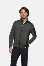 HAKRO Strickfleecejacke Dawson anthrazit meliert