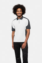HAKRO Poloshirt Contrast Mikralinar® weiß/anthrazit
