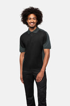 HAKRO Poloshirt Contrast Mikralinar® schwarz/anthrazit