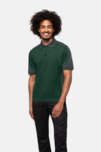 HAKRO Poloshirt Contrast Mikralinar® tanne/anthrazit