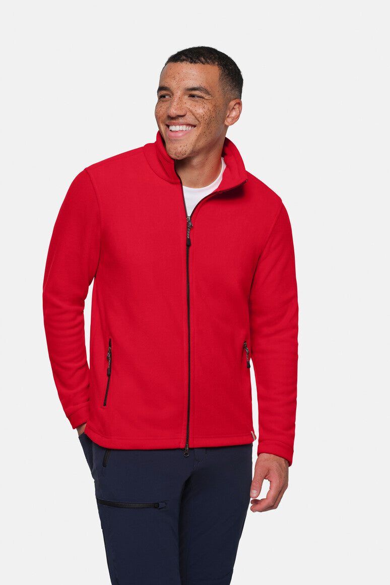 HAKRO Fleecejacke ECO rot
