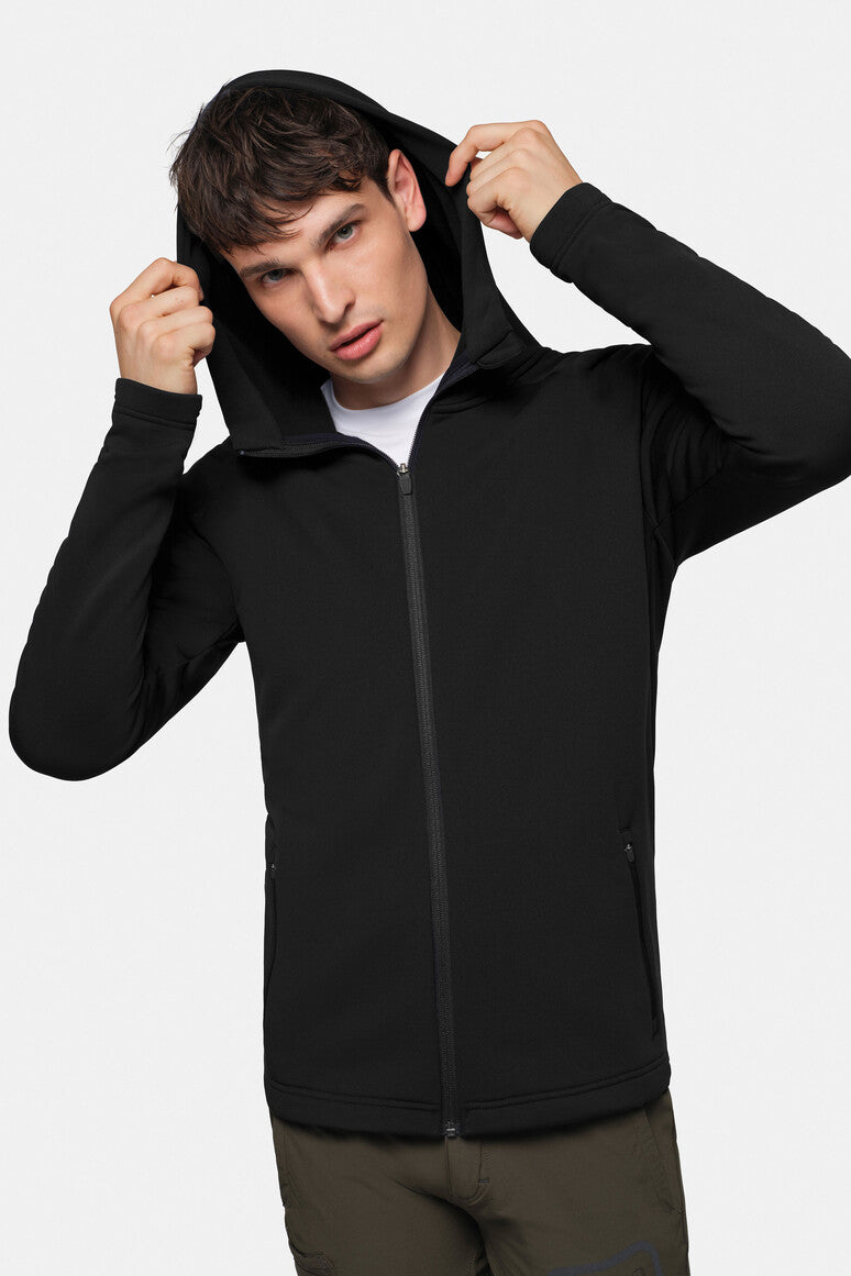 HAKRO Kapuzen-Tecjacke ECO schwarz