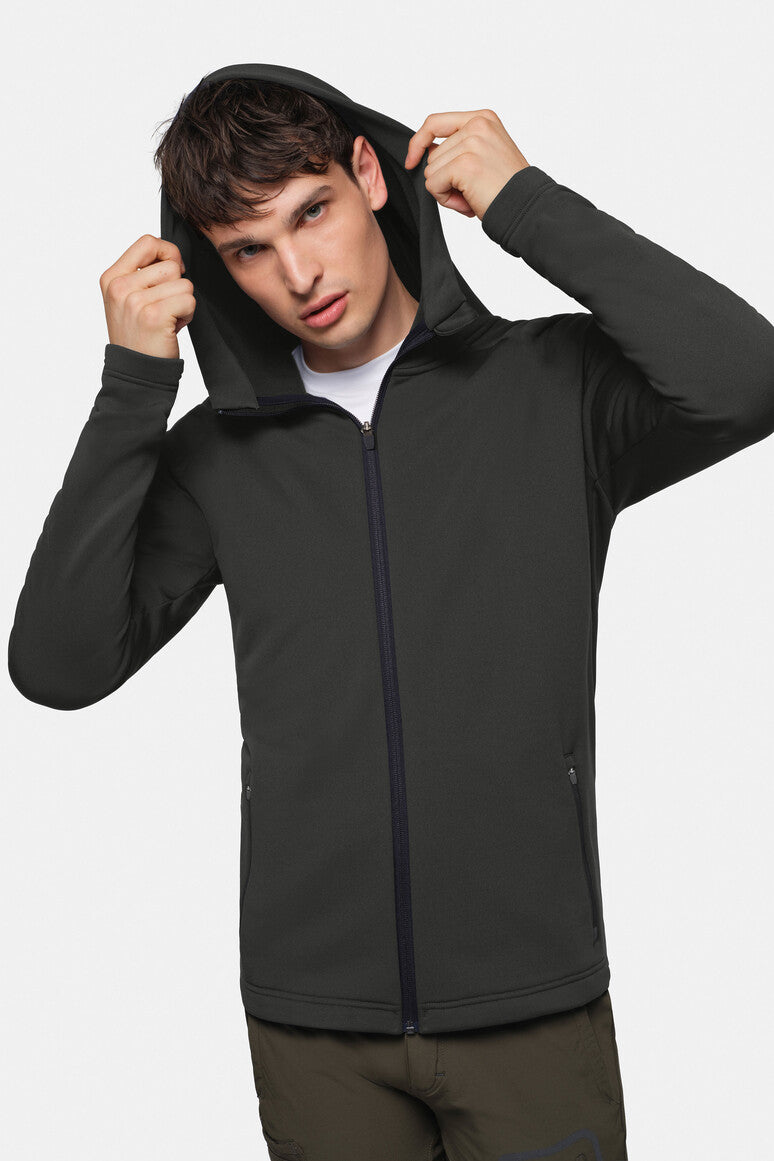 HAKRO Kapuzen-Tecjacke ECO karbongrau