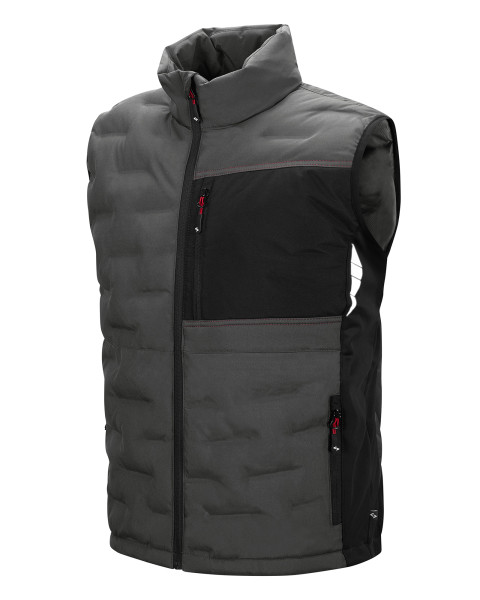 Scheibler Herren Steppweste 'Professional' - Outdoor-/Arbeitsweste grau/schwarz