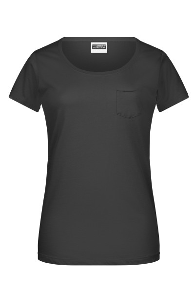 Damen T-Shirt mit modischer Brusttasche