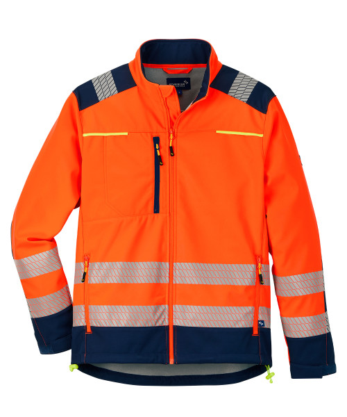 Scheibler workwear Warnschutz-Softshelljacke Certitude orange - Arbeitsjacke