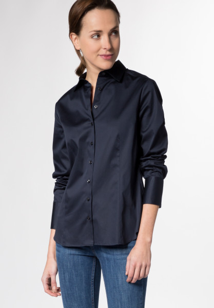 Damen Bluse Modern Classic dunkelblau - Eterna