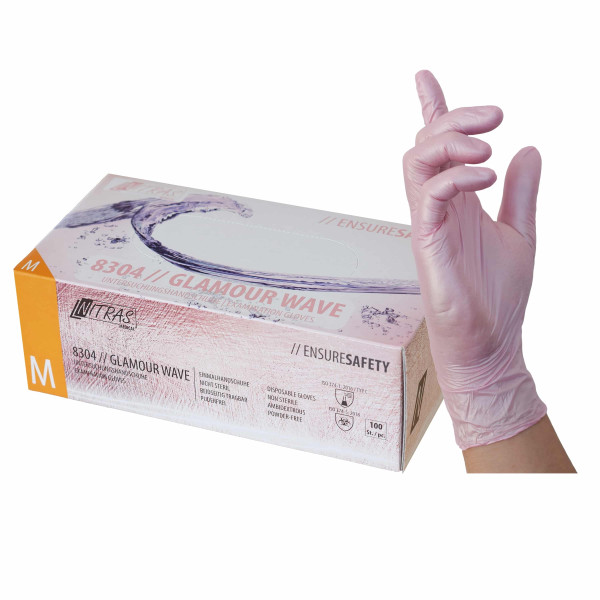 Nitras Medical Nitril Einweghandschuhe GLAMOUR WAVE 100 Stück