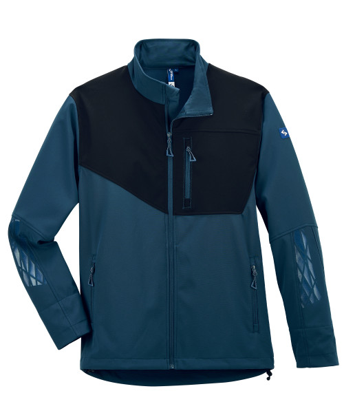 Scheibler workwear Expansible Softshelljacke - Arbeitsjacke blau ocean