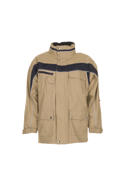 Planam Allwetterjacke Plaline sand/schwarz