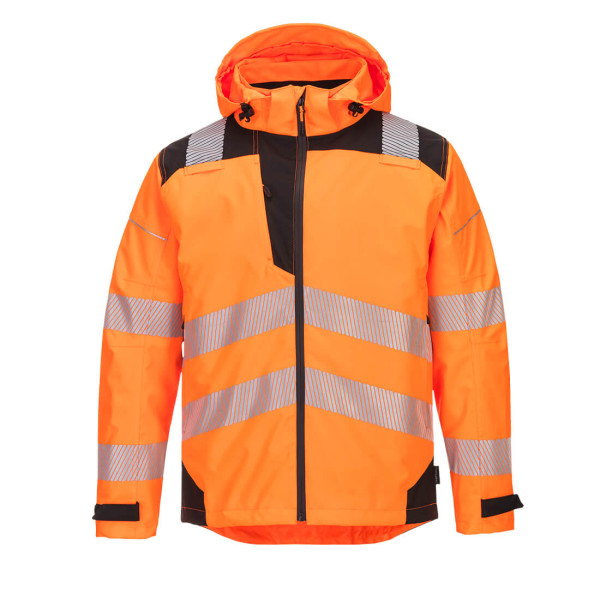 Portwest PW360 - PW3 Atmungsaktive Warnschutz Regenjacke Extreme orange/schwarz