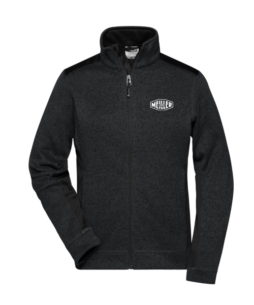 Damen Strickfleece Jacke mit Meiller Stick