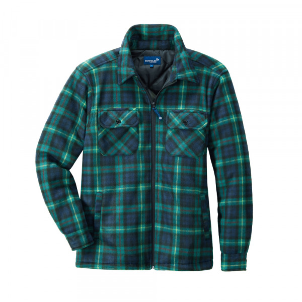 Thermojacke Callan grün/blau/schwarz
