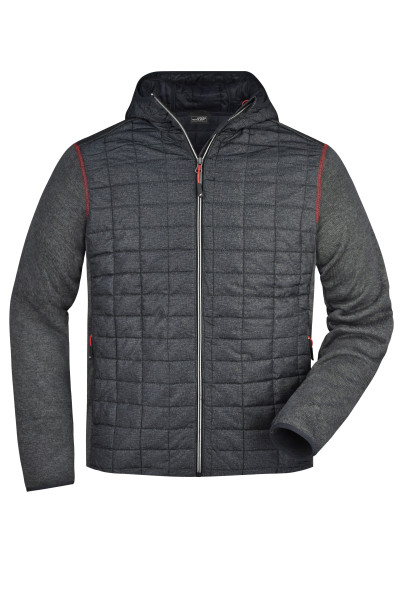 Herren Strickfleecejacke